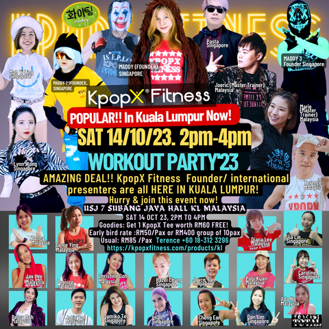 Kuala Lumpur, Malaysia KpopX Fitness Workout Party 14 oct 23