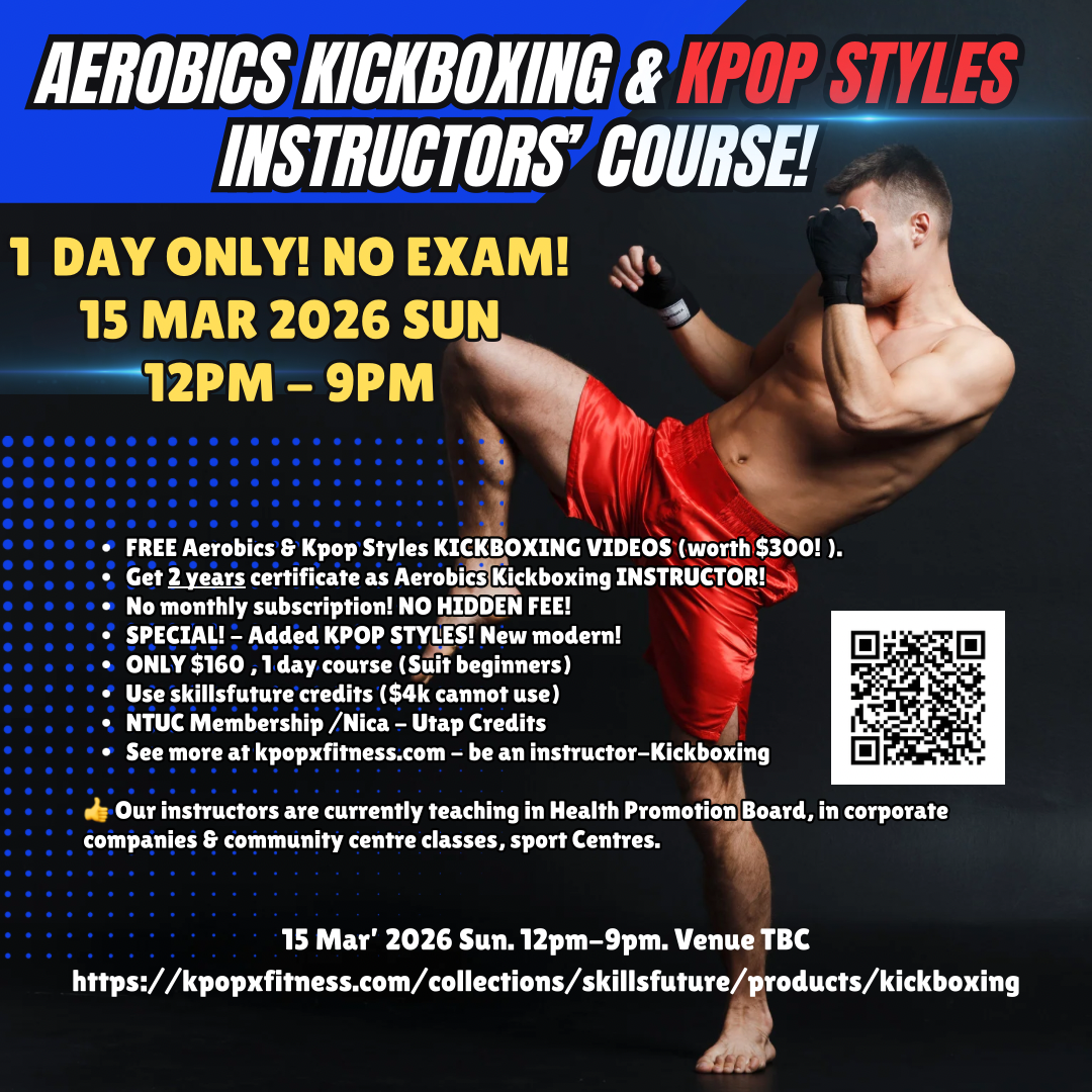 Aerobics Kickboxing instructors' Course (Added Kpop music) (Suit first-timers)