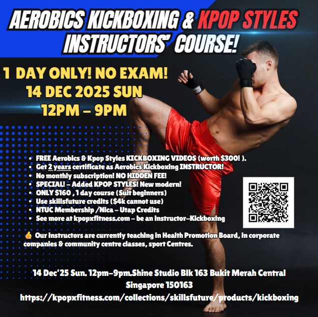 Aerobics Kickboxing instructors' Course (Added Kpop music) (Suit first-timers)