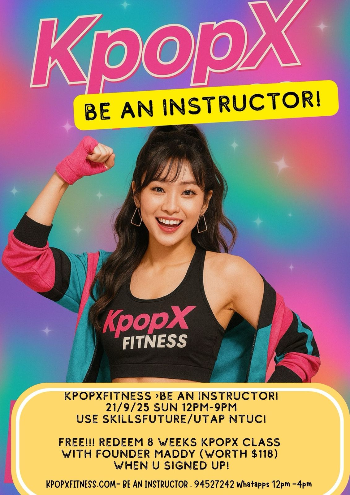 KpopX Fitness instructors' course SG (Welcome First-timers!) Skillsfuture avail
