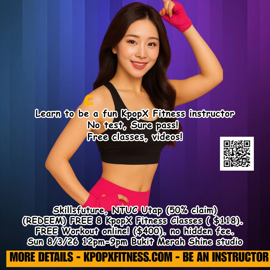 KpopX Fitness instructors' course SG (Welcome First-timers!) Skillsfuture avail