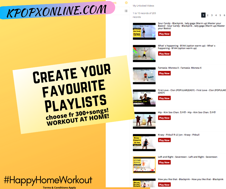Participants' package - 12 months videos at kpopXonline.com