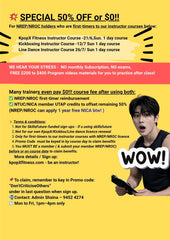 SG KpopX Fitness instructors' course first timer only ($0 or 50% for NTUC/NICA/NREP-Read on to see if u are eligible!)