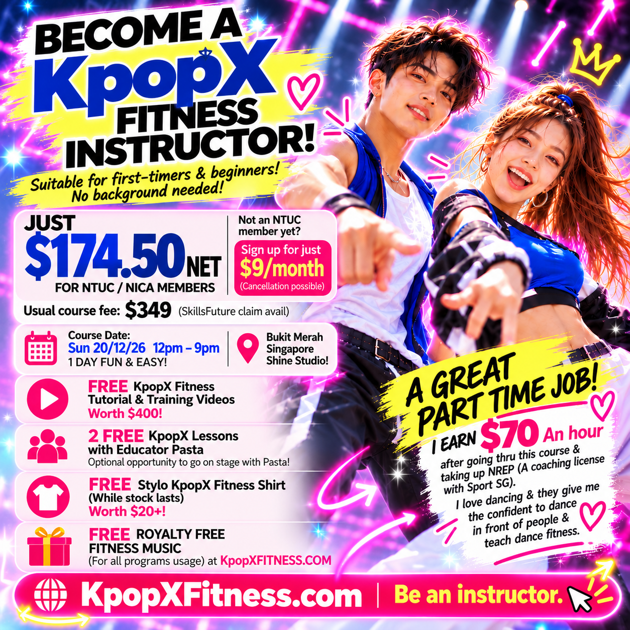 SINGAPORE KpopX Fitness instructors' course