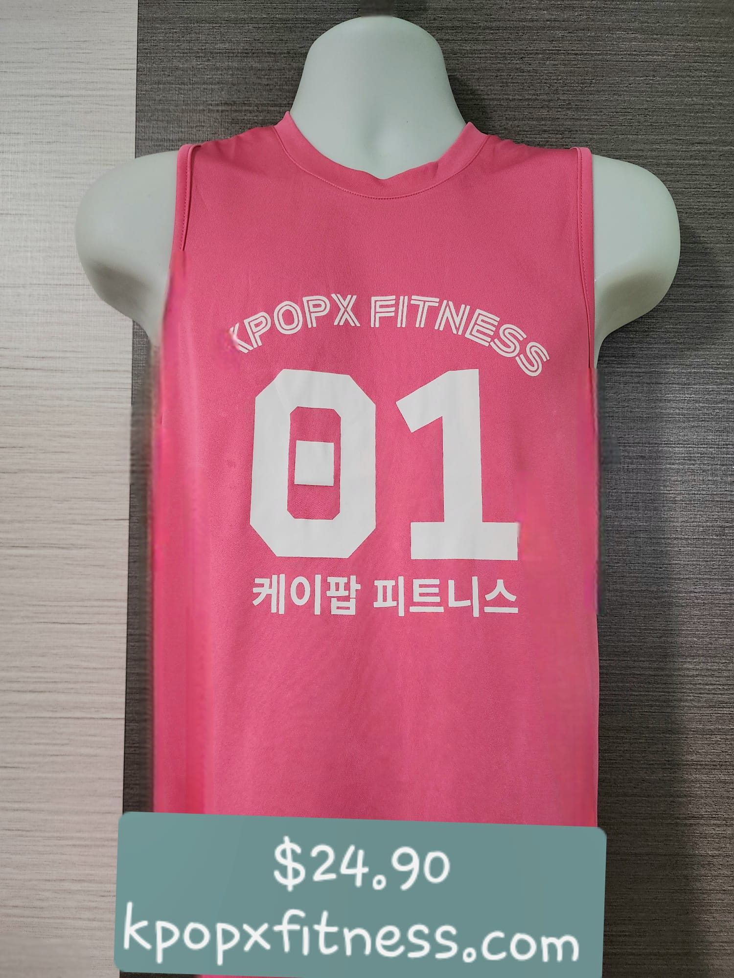 NEW! Sleeveless Pink Dri-fit&nbsp; $24.50.