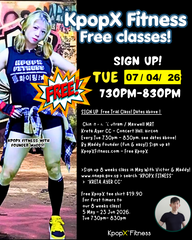 FREE  Tue 7 april 2026. 730PM - 830pm KPOPX