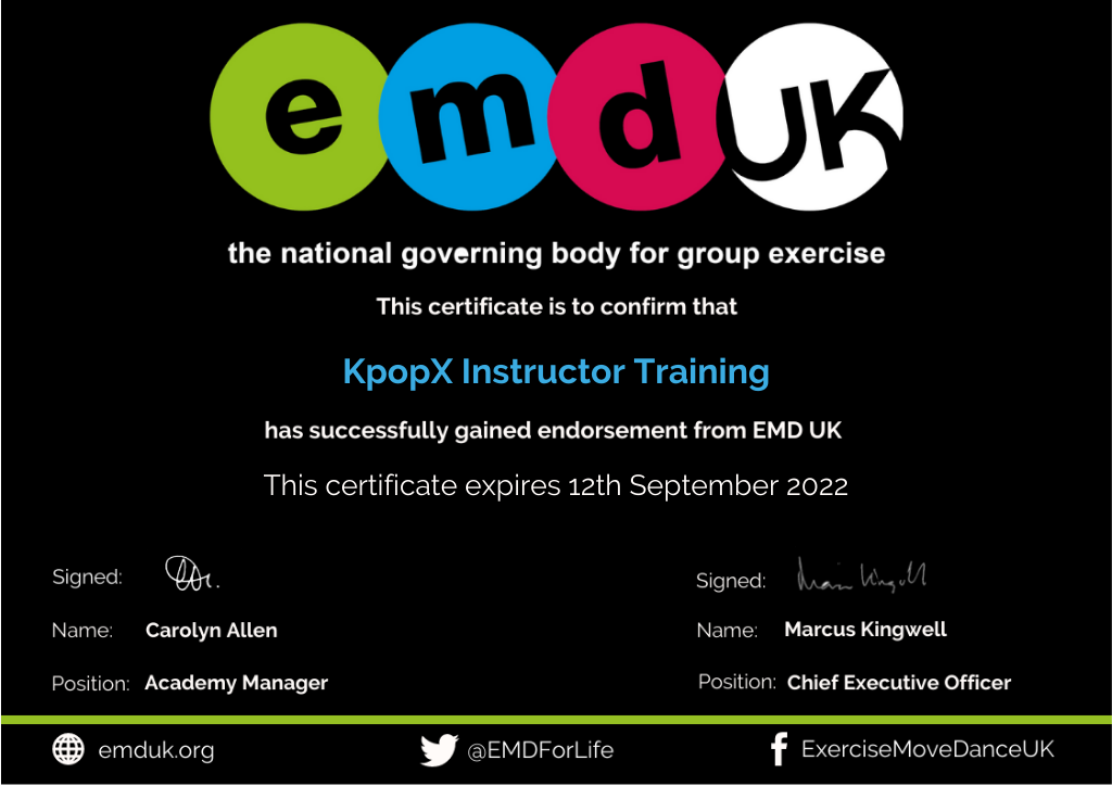 SKILLSFUTURE SG ! KpopX Fitness Accelerated Training Course