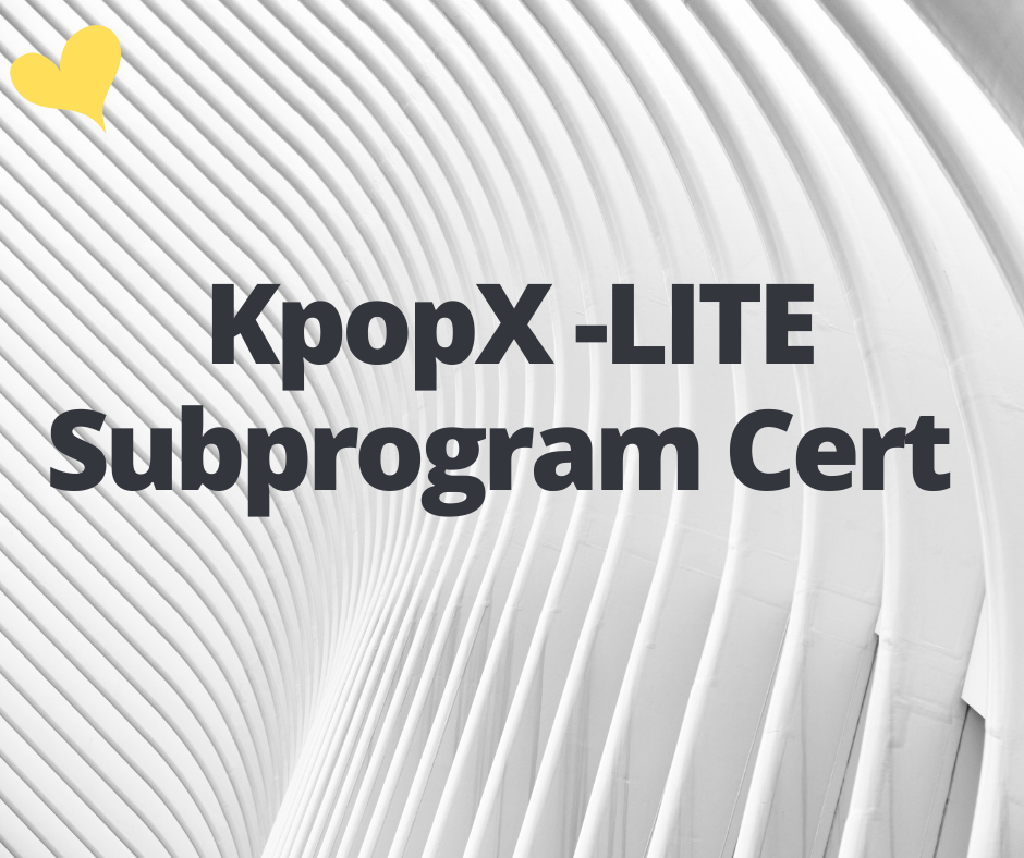KPOPX -LITE Subprogram