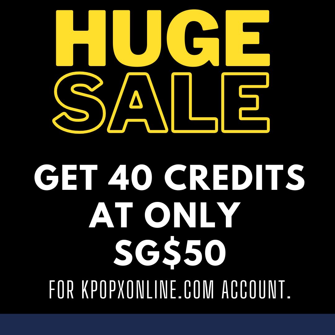 TOP UP! 40 KpopXonline Credits SGD$50 (For KpopX Trainers with KPopXonline.com account)